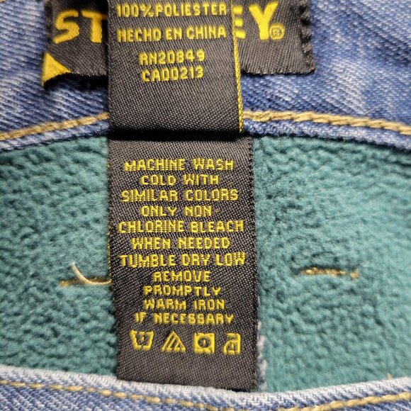 Stanley 36x30 Medium Wash Denim Blue Fleece Lined  Men's Heavy Work Jeans - Picture 8 of 11